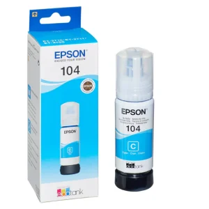 Epson 104 Ecotank Ink Refill Bottle Cyan | C13T00P240