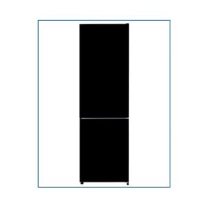 Powerpoint 60:40 Freestanding Fridge Freezer | Black Glass | P65555FFM2GLB