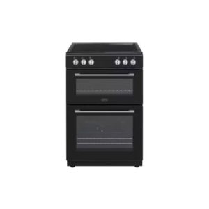 Belling 60cm Double Oven Electric Cooker with Ceramic Hob | Black | BFSE61DOBK