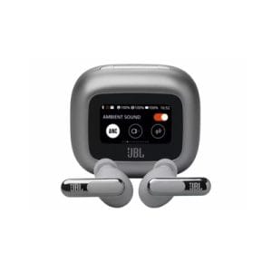 JBL Live Beam 3 True Wireless Noise Cancelling Earbuds | Silver | JBLLIVEBEAM3SIL
